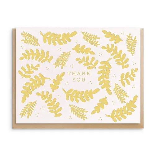 Floral Thank You Letterpress Boxed Cards