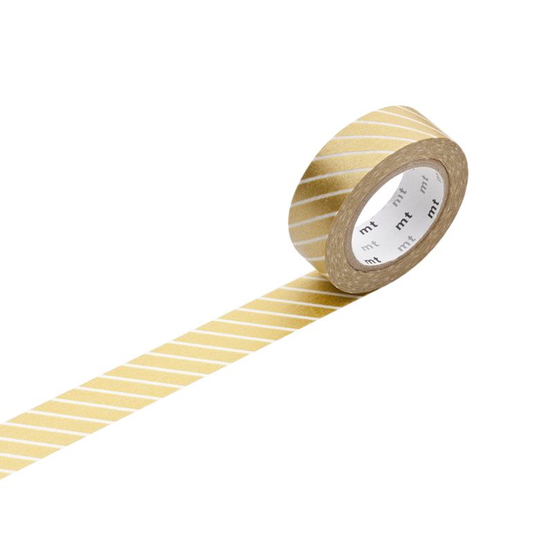 mt Stripe Gold Washi Tape