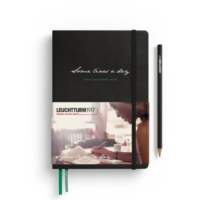 Leuchtturm1917 Some Lines A Day 5 Year Memory Book - Black