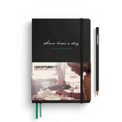 Leuchtturm1917 Some Lines A Day 5 Year Memory Book - Black