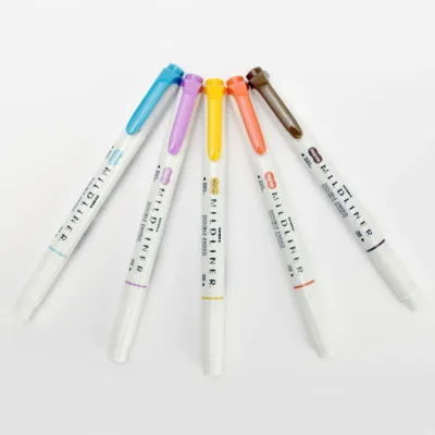 Zebra Mildliner Dual-Tip Highlighter (Set of 5)