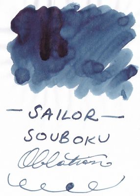 Sailor Souboku Pigment Blue Black Bottled Ink (50ml)