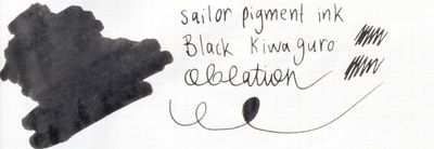 Sailor Kiwaguro Pigment Black Ink Cartridges