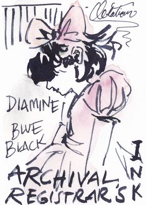 Diamine Registrars Blue Black Bottled Ink (30ml)