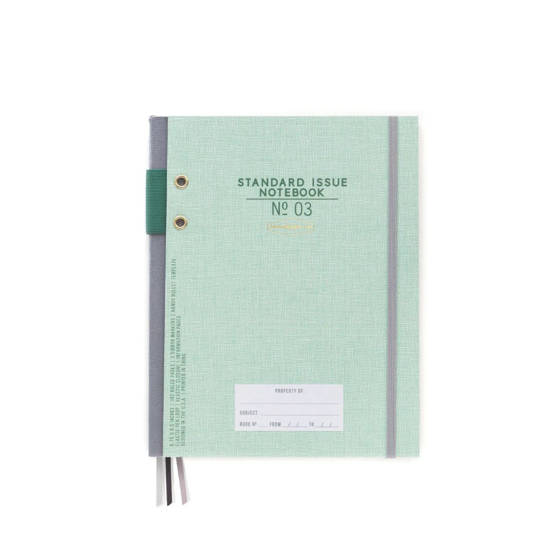 Standard Issue Planner Notebook No. 3  - Green