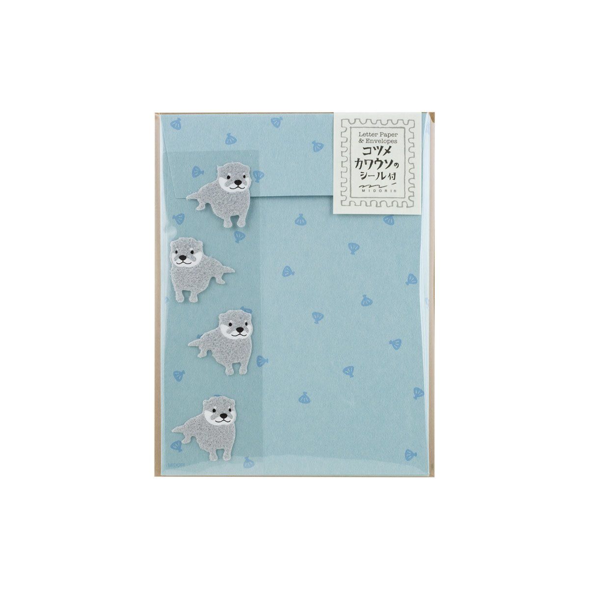 Midori MD Letter Set Otter with Stickers