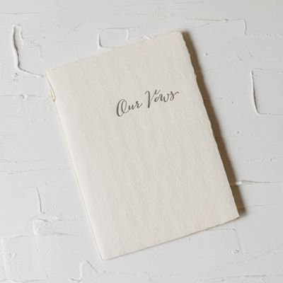 Oblation Our Vows Handmade Paper Notebook