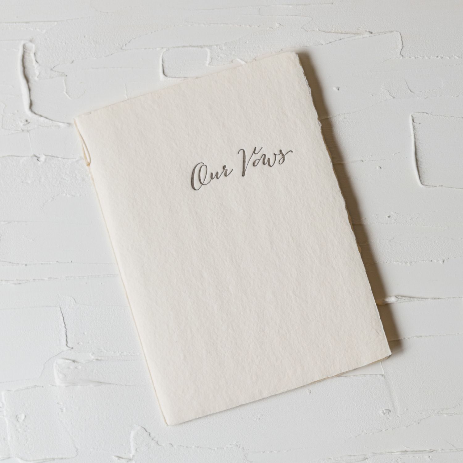 Oblation Our Vows Handmade Paper Notebook