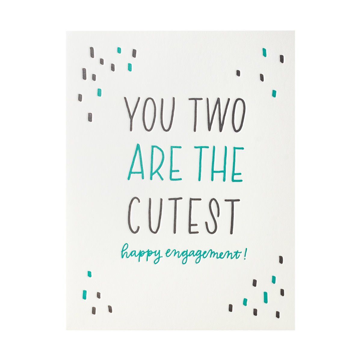 You Two Are the Cutest Letterpress Card