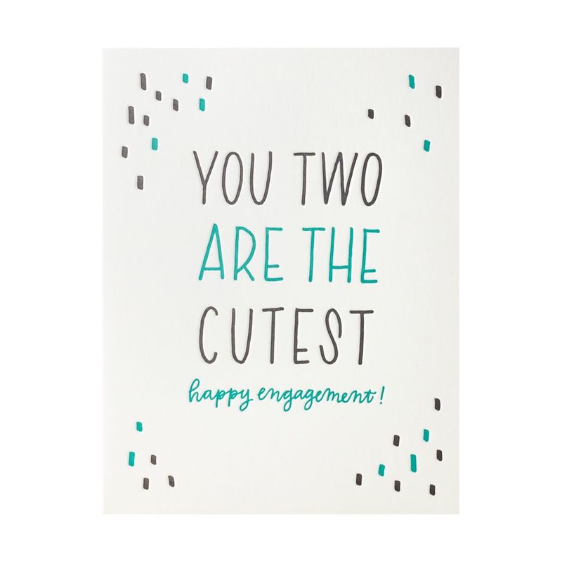 You Two Are the Cutest Letterpress Card