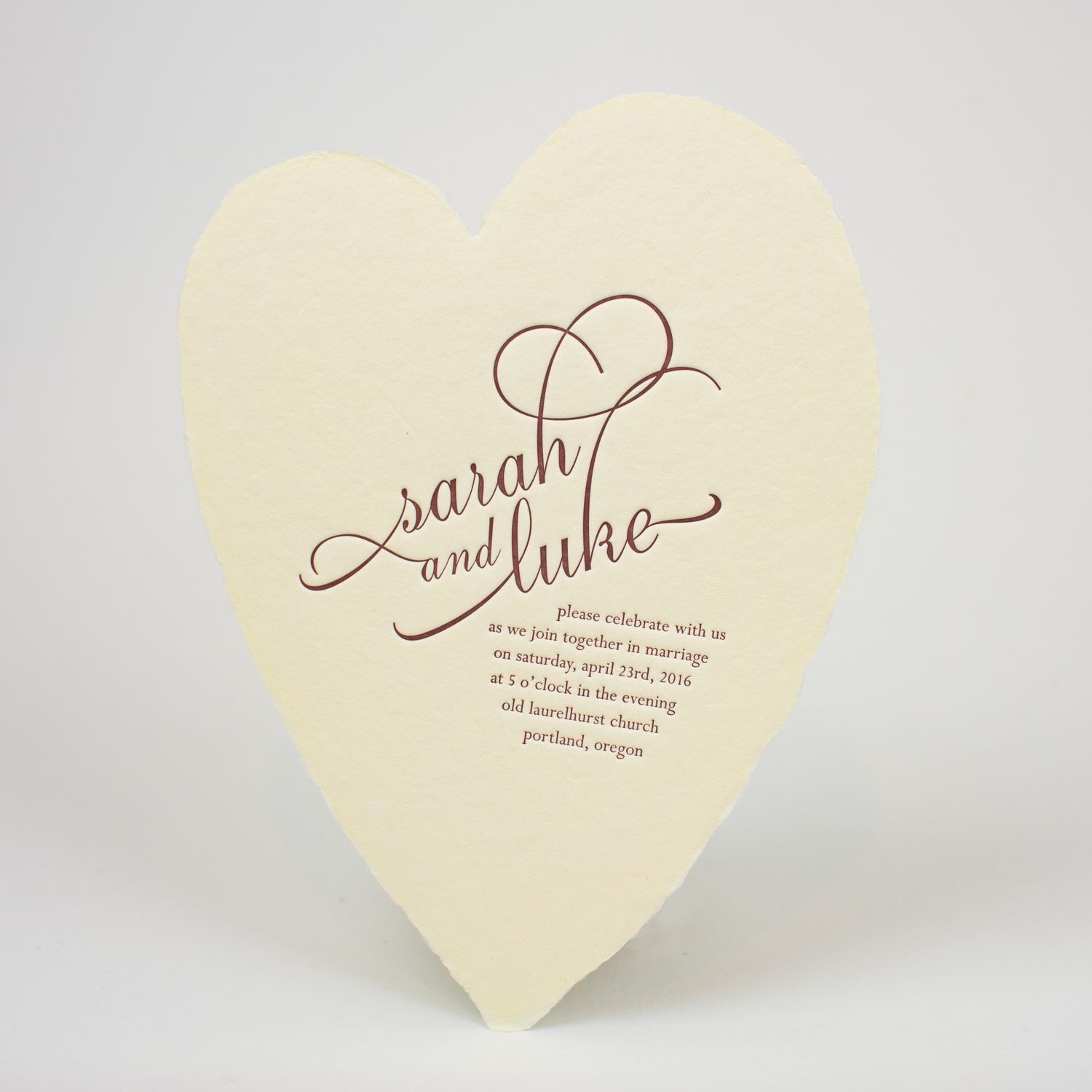 Saint Valentine Wedding Invitation