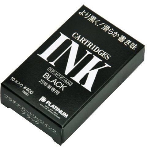 Platinum Preppy Ink Cartridges - Black (pack of 10)