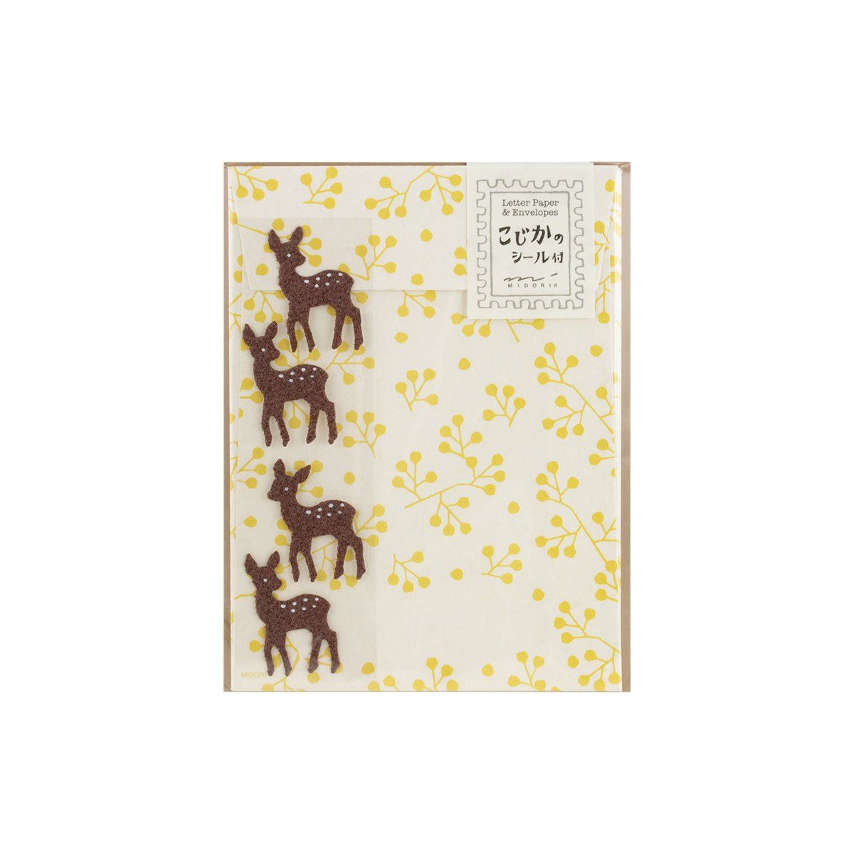Midori MD Letter Set Deer with Stickers