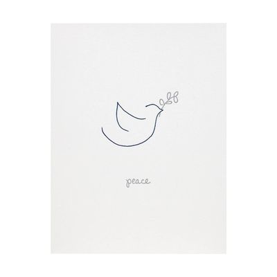 Peace Greeting Letterpress Cards (box of 6)