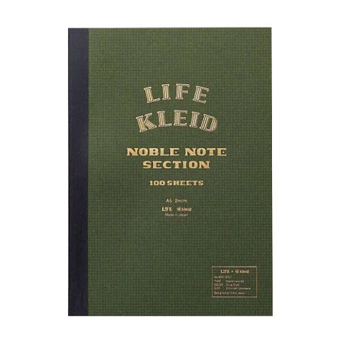 Kleid x Life Noble Note Olive A5 Olive Grid