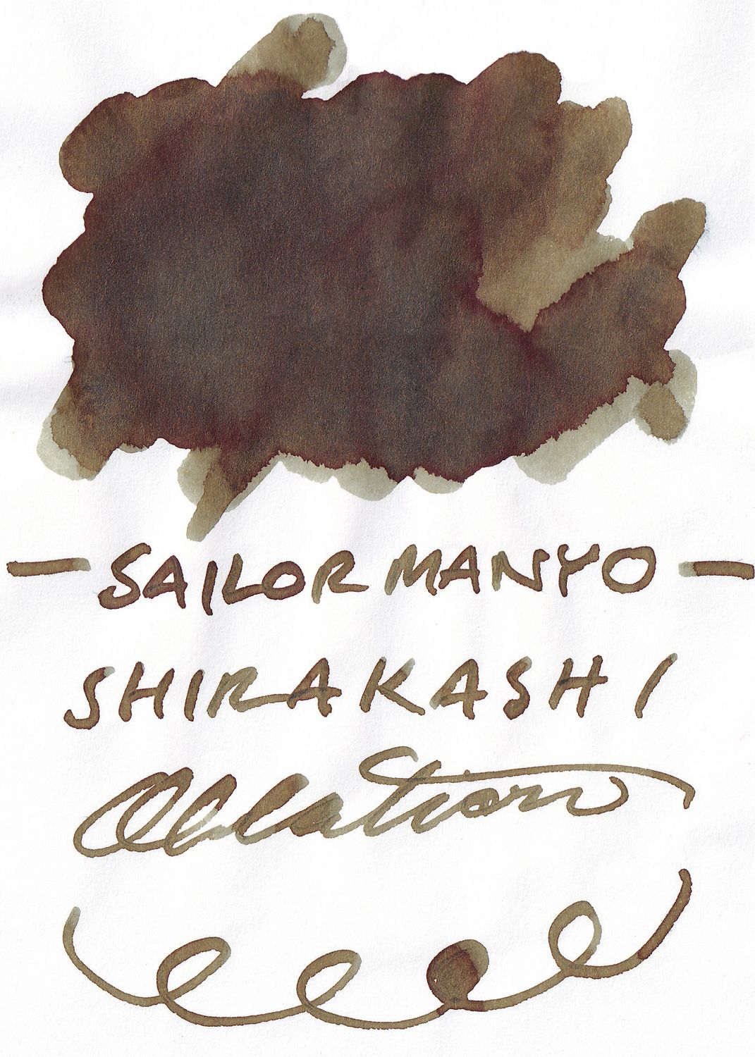 Sailor Manyo Shirakashi Bottled Ink (50ml)
