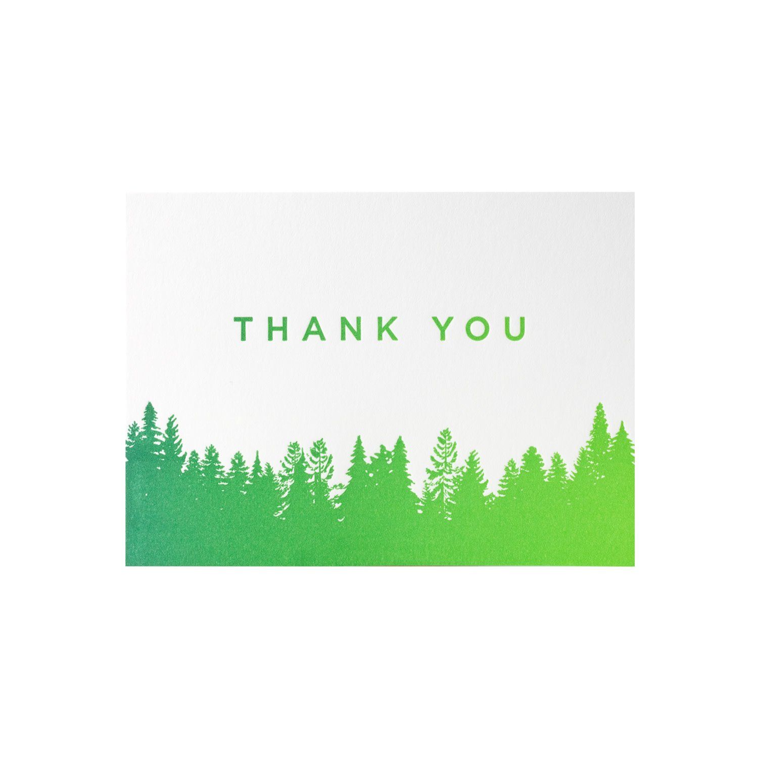 Thank You Split Ink Trees box of 6