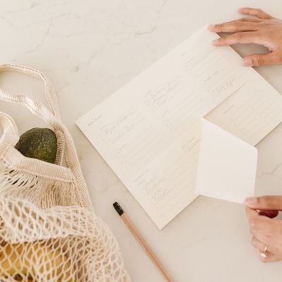 Weekly Meal Plan Notepad