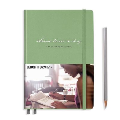 Leuchtturm1917 Some Lines A Day 5 Year Memory Book - Sage