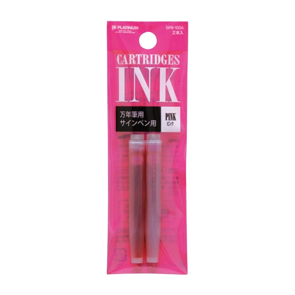 Platinum Preppy Ink Cartridges - Pink (pack of 2)