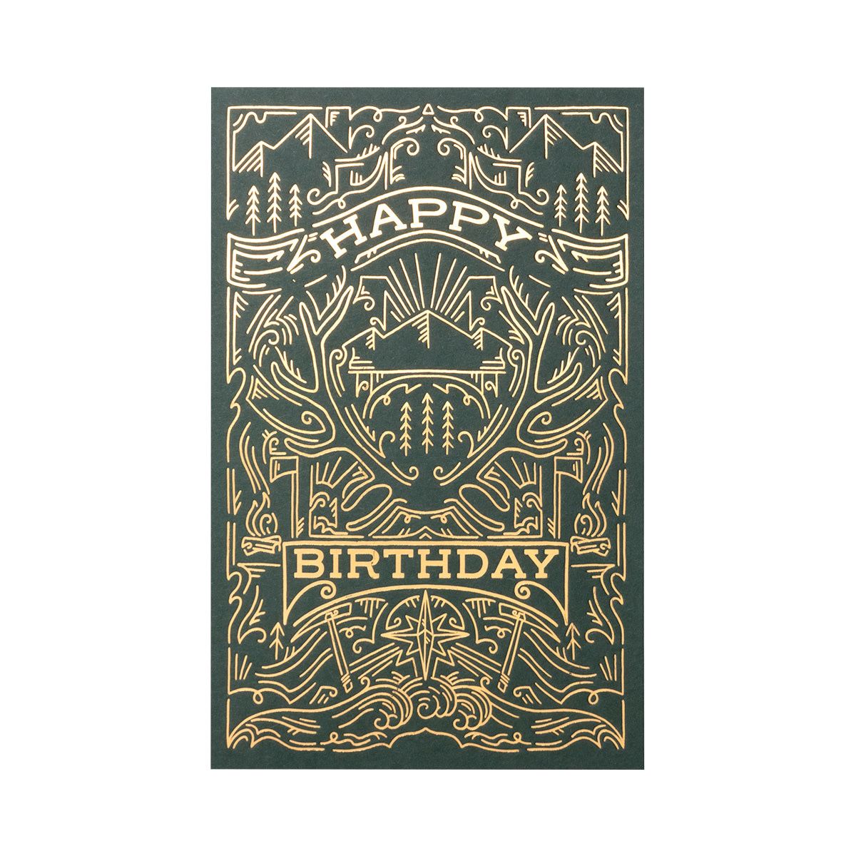 Outdoorsman Birthday Letterpress Card