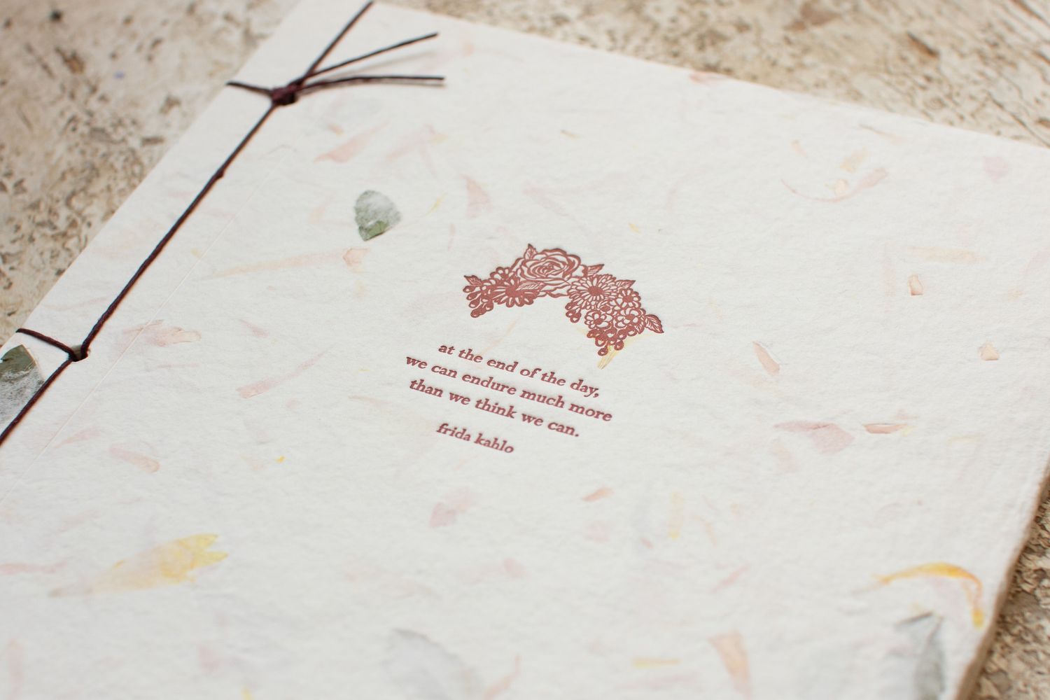 Oblation Handmade Paper Journal - Frida Kahlo