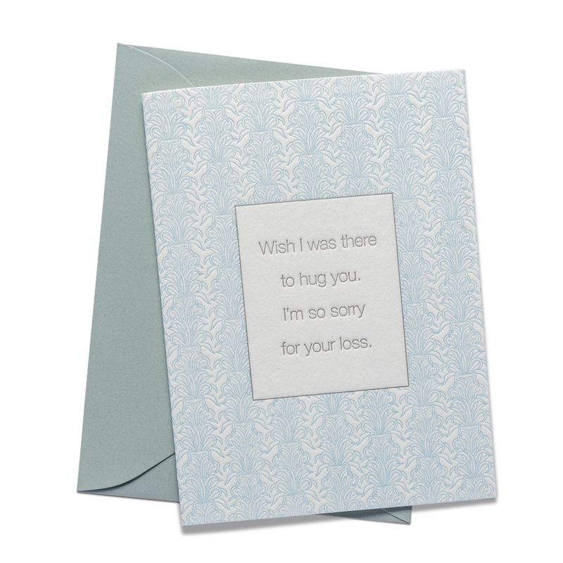 Hug Letterpress Greeting Card