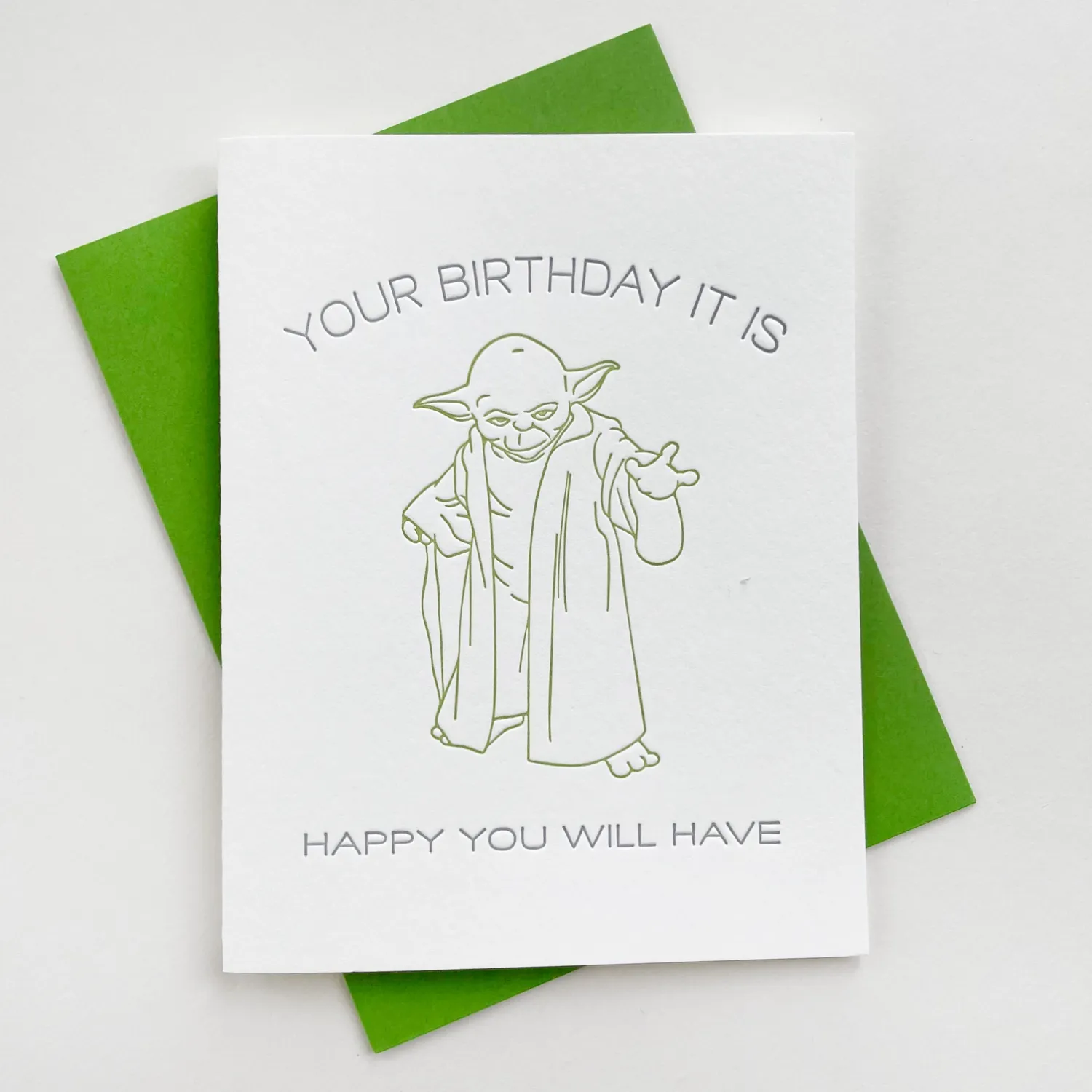 Birthday It Is Letterpress Birthday Card