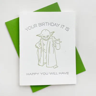 Birthday It Is Letterpress Birthday Card