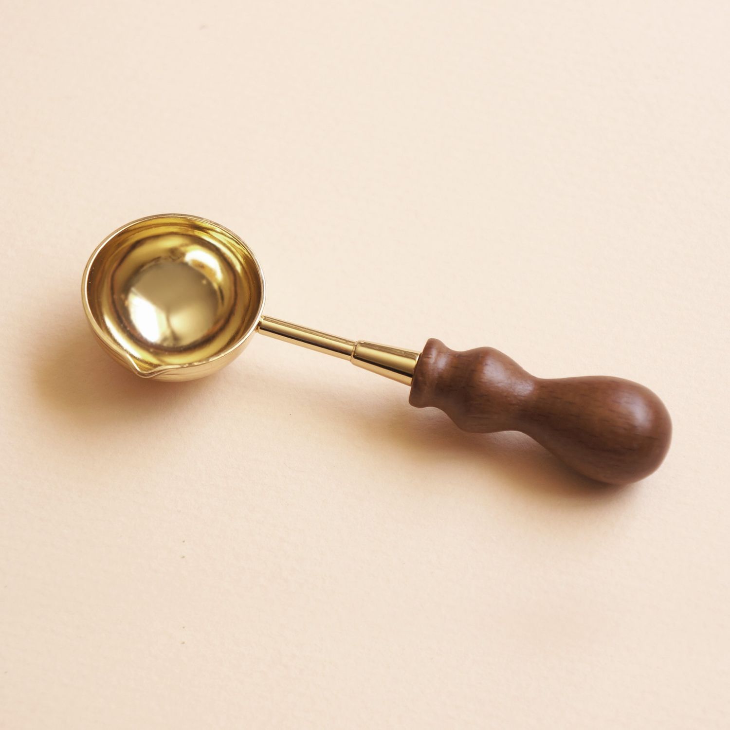 Natural Wood Handle Sealing Wax Spoon