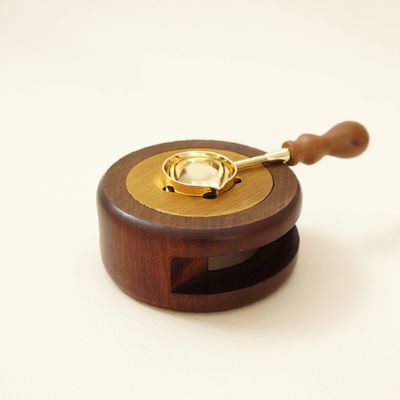 Natural Wood Handle Sealing Wax Spoon