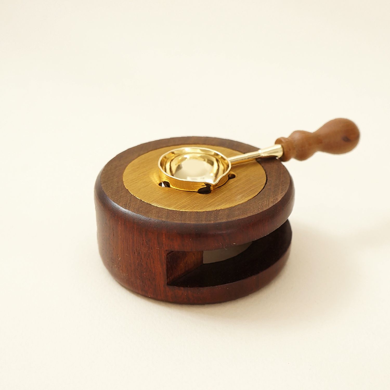 Natural Wood Handle Sealing Wax Spoon