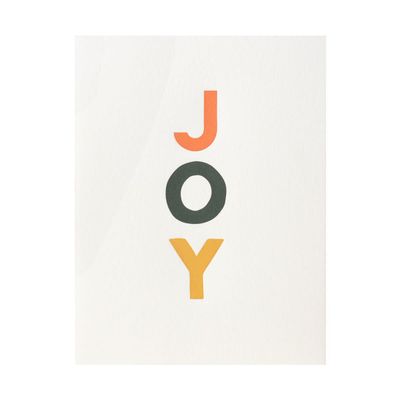 JOY Letterpress Cards (box of 6)