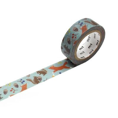 mt Embroidery Fox &amp; Squirrel Washi Tape