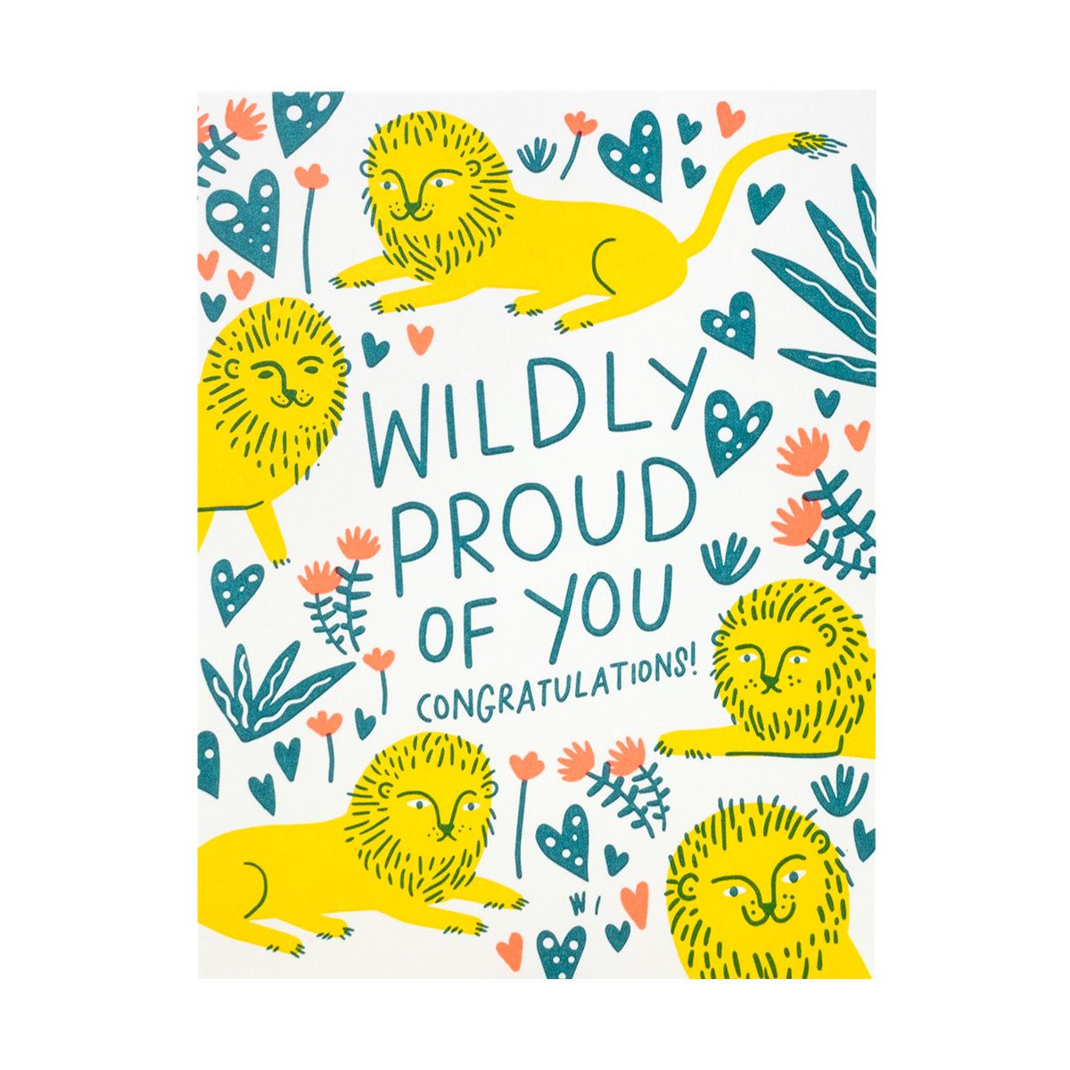 Wildly Proud Congratulations Letterpress Card