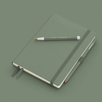 Leuchtturm1917 - A5 Hardcover Notebook - Olive, Dotted