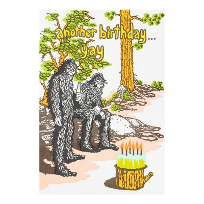 Another birthday... yay Letterpress Card