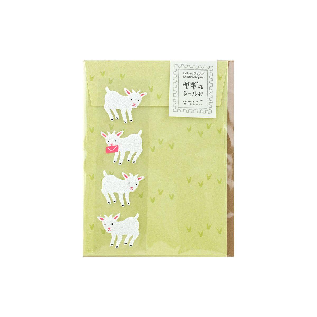 Midori MD Letter Set Goat with Stickers