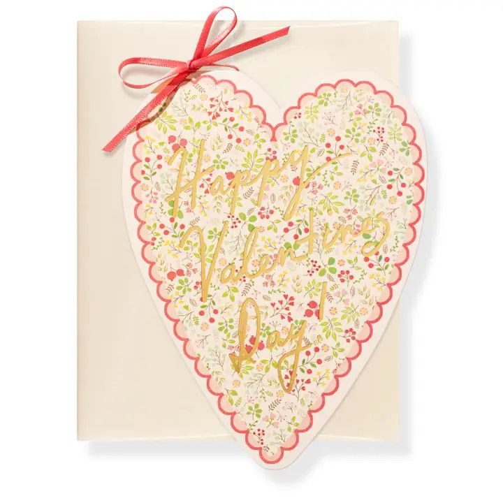 Valentine's Heart Letterpress Greeting Card