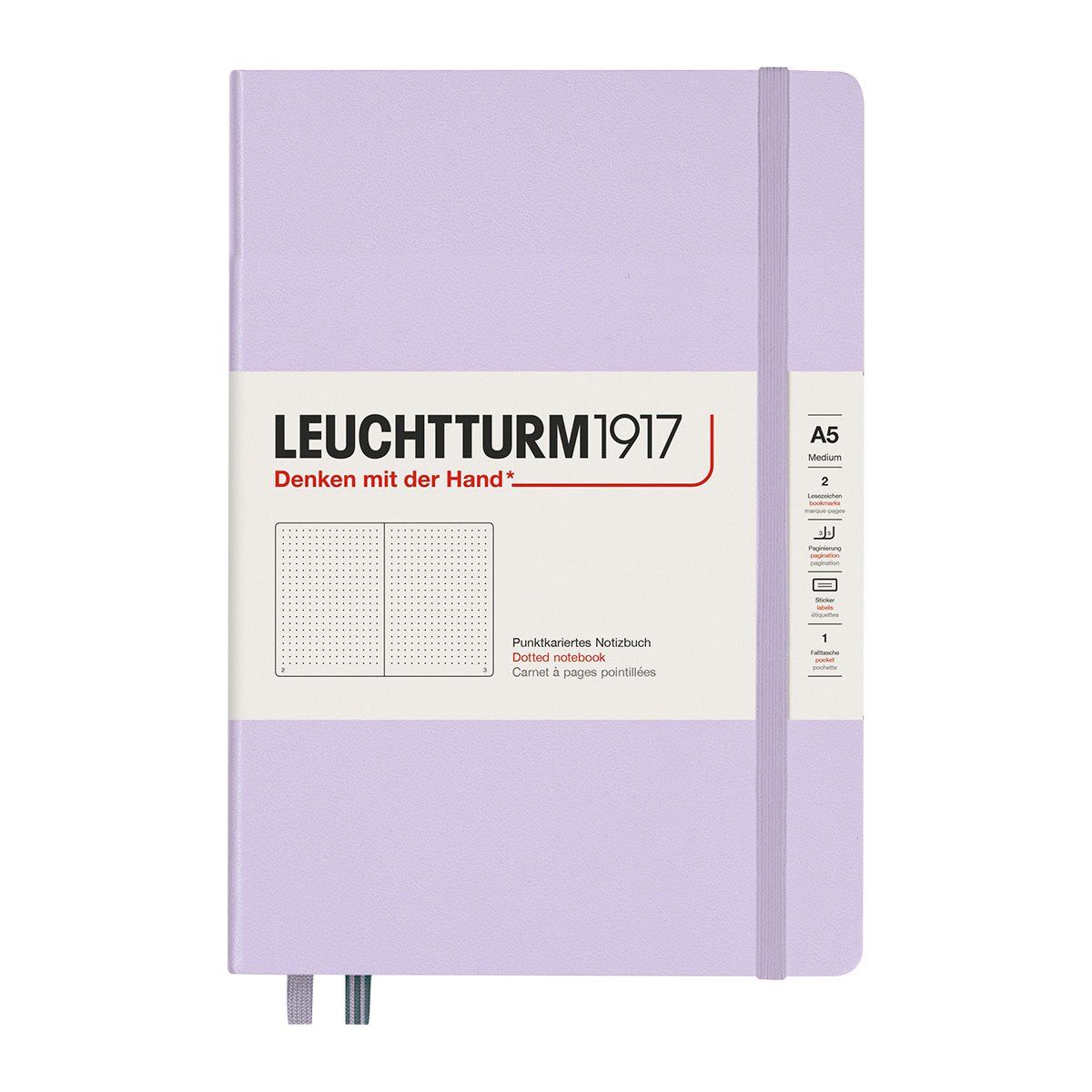 Leuchtturm1917 - A5 Soft Cover Notebook - Lilac, Dotted