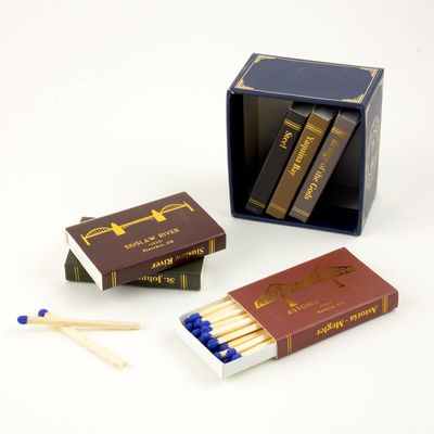 Oregon Bridges Matchbook Collection Blue