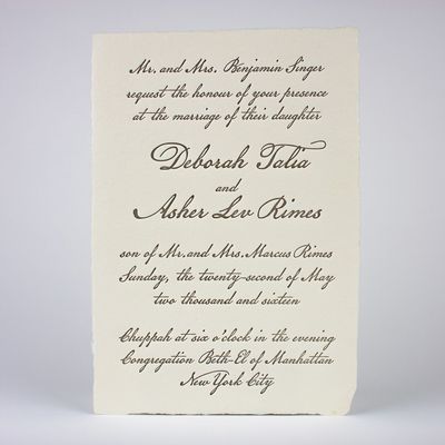 Venetian Wedding Invitation