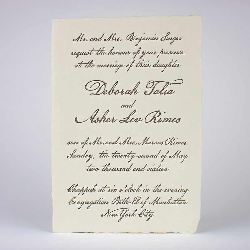 Venetian Wedding Invitation