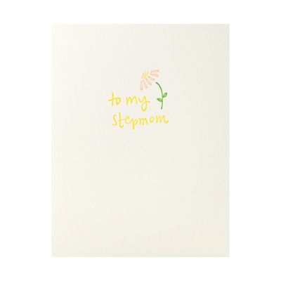 Stepmom Card Letterpress Card
