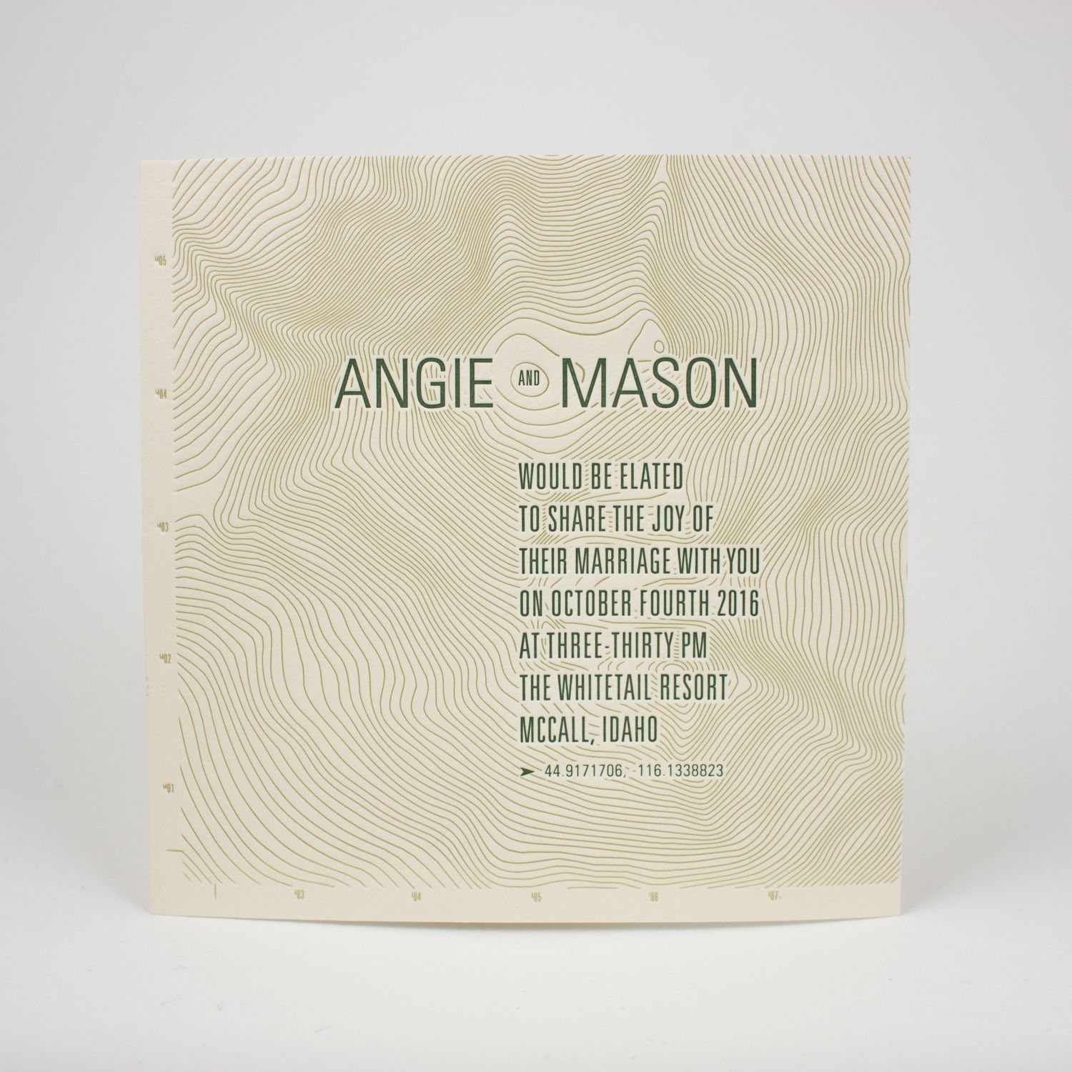 Summit Wedding Invitation