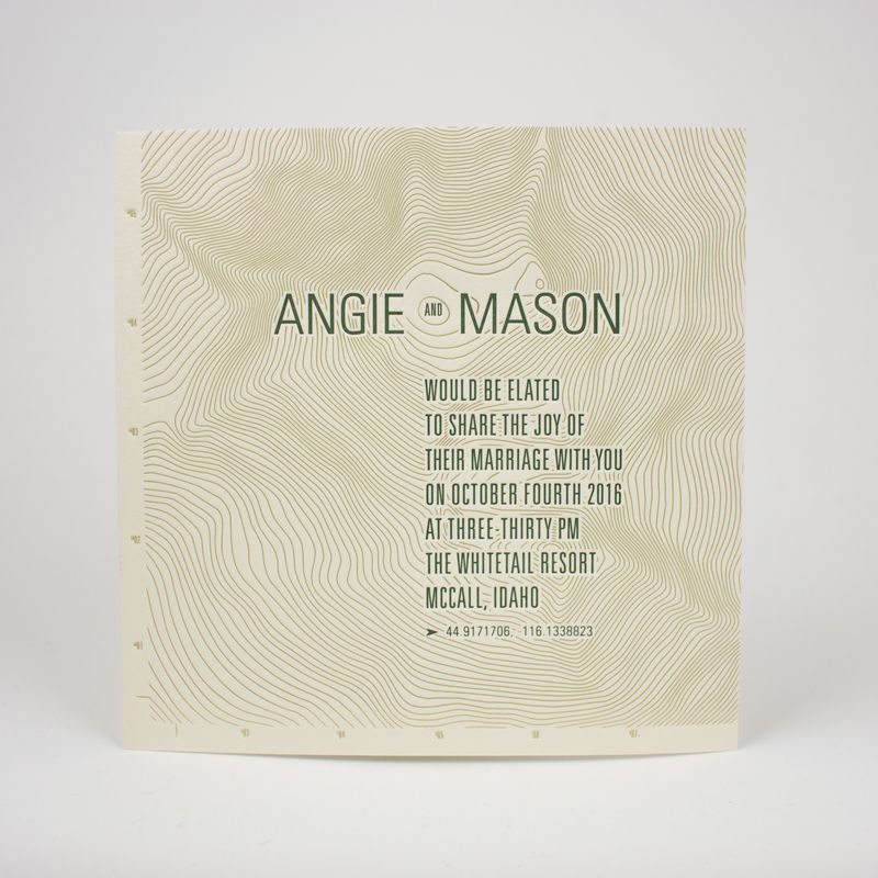 Summit Wedding Invitation