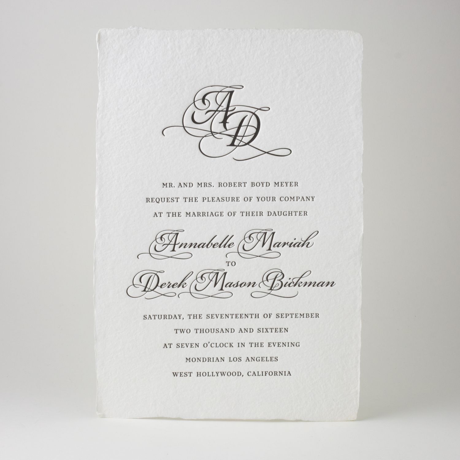 Minuet Wedding Invitation