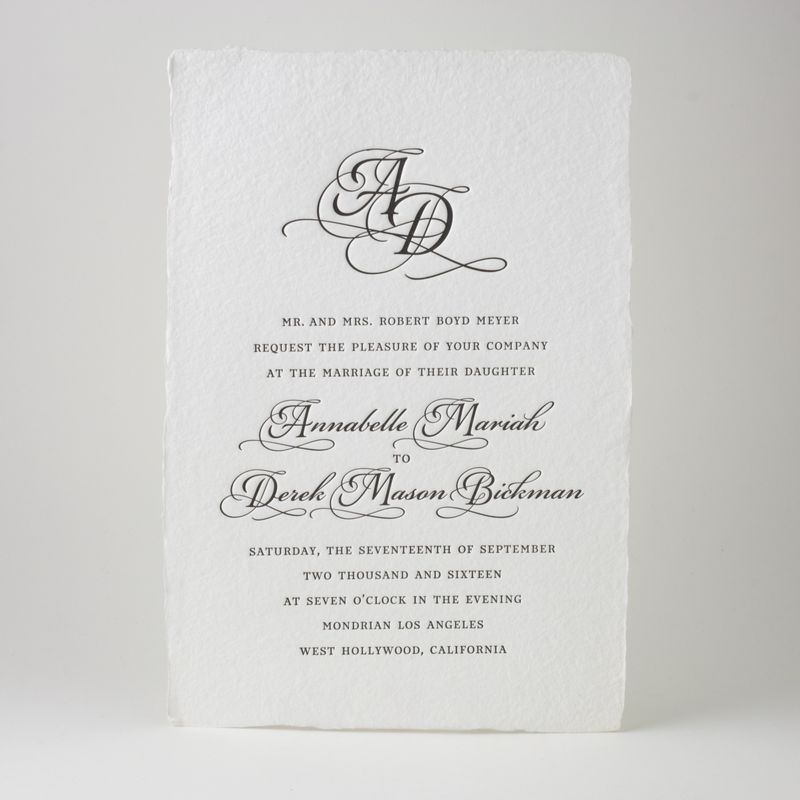 Minuet Wedding Invitation
