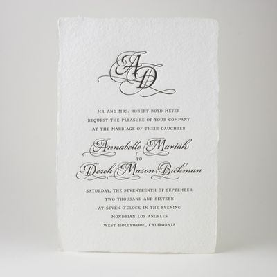 Minuet Wedding Invitation