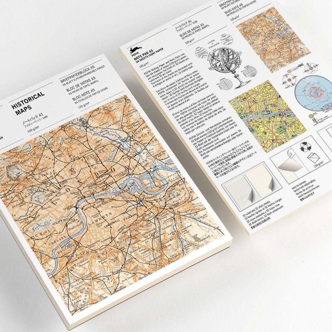 Pepin Historical Maps A5 Writing Pad